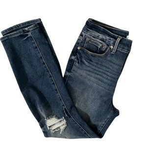 Good American Dark Blue Straight Leg Jeans